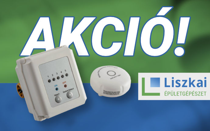 Euro Clear vezetéknélküli automatikus elzáró szelep